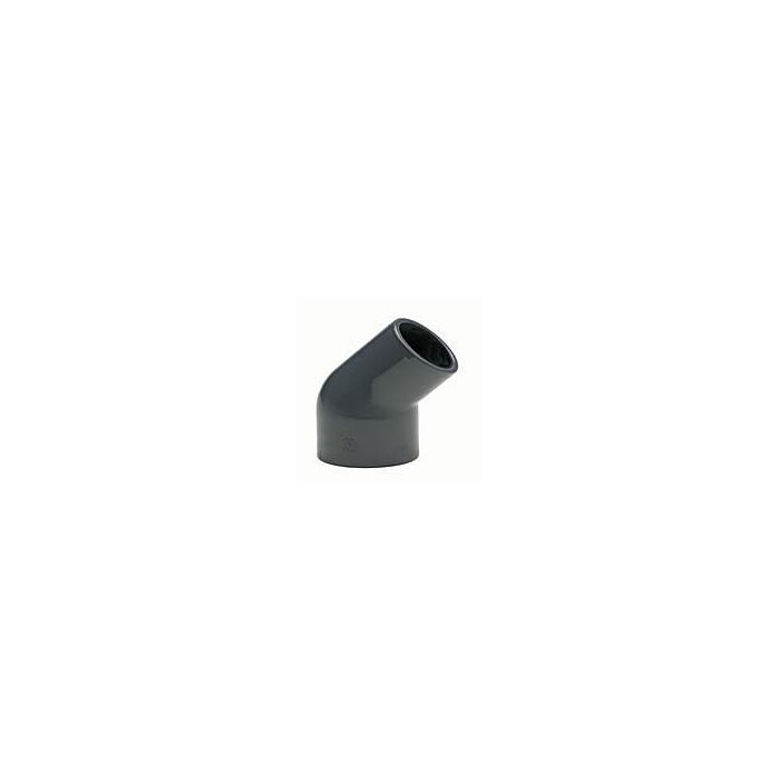 pvc verloopknie 45 gr