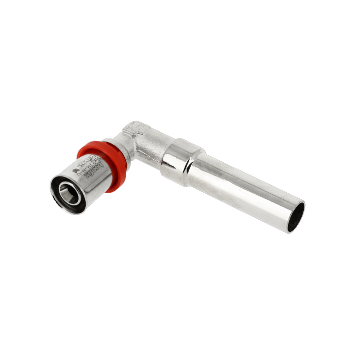 Bonfix alu-pers radiatorbocht 9 cm buis 15 mm x pers 16 mm