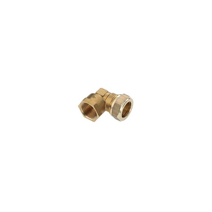 Bonfix messing schroefknie 22 mm knel x 1/2" binnendraad Bonfix messing schroefknie 22 mm knel x 1/2" binnendraad
