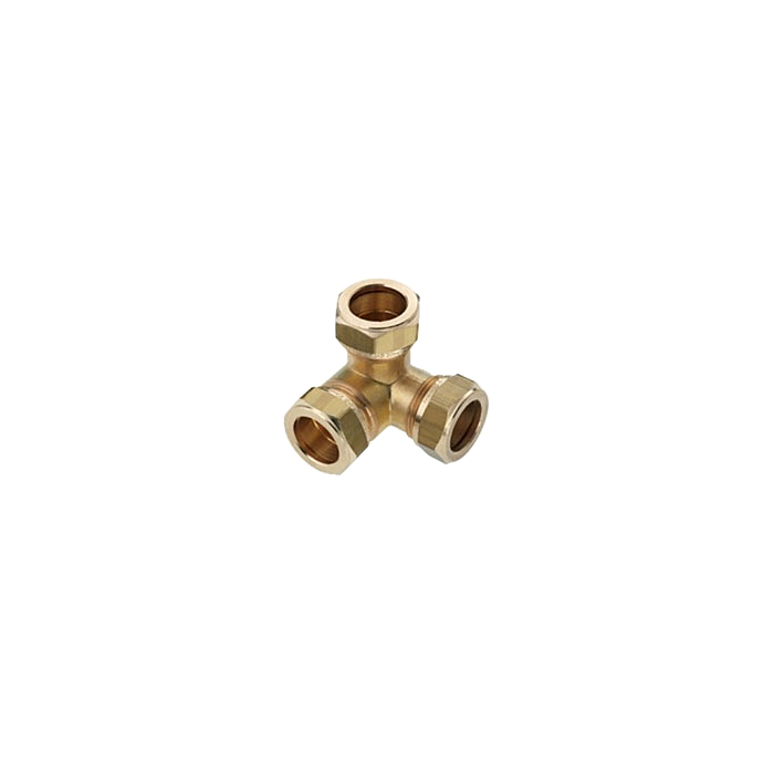 Bonfix messing hoek t-stuk knel 22 x 22 x 22 mm