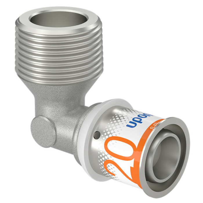 uponor-water-knie-buitendraad-20-driekwart uponor-water-knie-buitendraad-20-driekwart