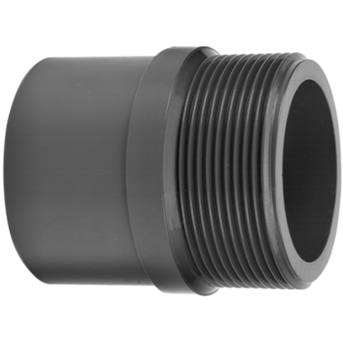 VDL PVC puntstuk recht 25/32 mm x 1" buitendraad PN 10 VDL PVC puntstuk recht 25/32 mm x 1" buitendraad PN 10
