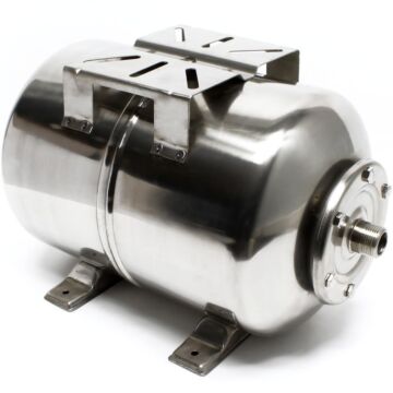 RVS Expansievat 8 bar horizontaal