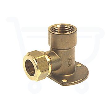 Bonfix messing muurplaat knel 15 mm x 3/4" binnendraad